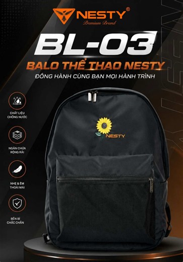 Balo thể thao Nesty với thiết kế tối giản, ngăn chứa rộng rãi sẵn sàng đồng hành cùng bạn trên mọi hành trình #nestystore #balonesty #viral