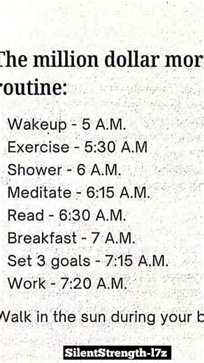 Million Dollar Morning Routine ☀️ #SuccessHabits #Shorts