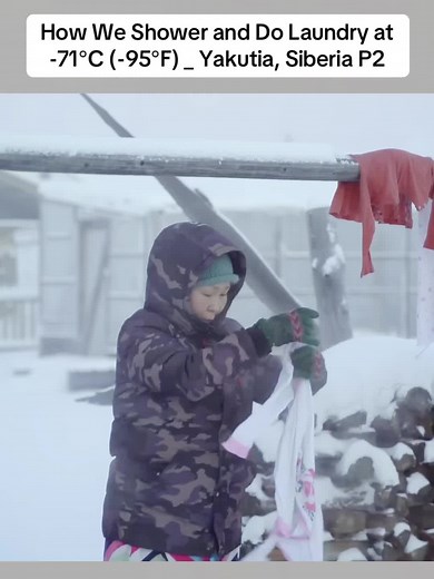 Showering & Laundry in -71°C Yakutia, Siberia