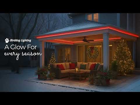 RGB Neon Porch Lights That Change with the Seasons