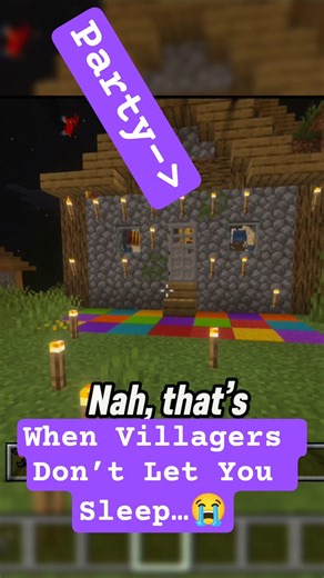 When Villagers Don’t Let You Sleep…😭 #viral