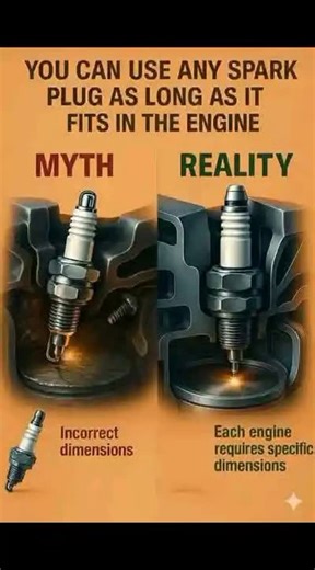 The Comfort Guy on Instagram: "the spark plug is the component that ignites the combustion process. However, the belief that any plug that "fits" the engine will work is a critical misconception that can lead to catastrophic engine failure. Here is the professional reality proving why you must adhere to the specific dimensions and specifications set by the manufacturer: 1. 📐 Incorrect Dimensions: Direct Mechanical Damage The Reality: Every engine is precision-engineered to accommodate a spark p