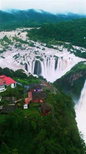 Jog Falls in Monsoon 🌧️😍 | India's Most Spectacular Waterfall 🇮🇳 #shorts