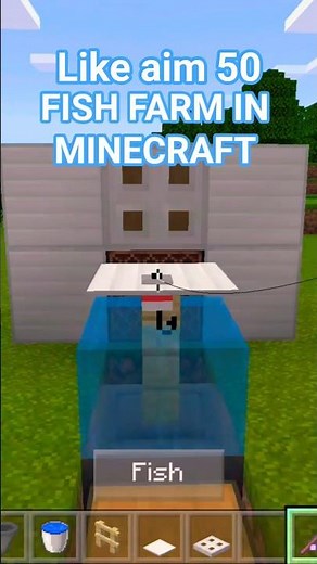 How to make fish farm in minecraft #minecraft #gaming