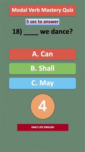 99% fail this | Modal Verb Mastery Quiz | Test Your English Now!