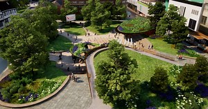New footage shows plans to transform Swansea city centre into greener space