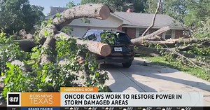 Oncor crews working to restore power in North Texas