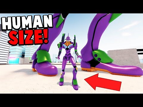 EVA 01 but HUMAN SIZE in KAIJU UNIVERSE ROBLOX
