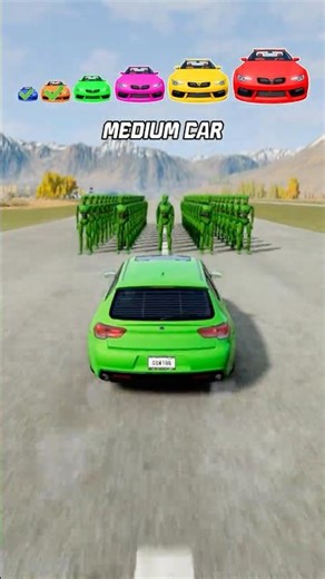 Big & Small Cars vs 200 Dummies