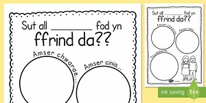 How Can I be a Good Friend? Welsh Writing Frame