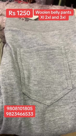1.4K views · 11 reactions | Woolen belly pants with heavy fur inside @ Rs 1250 only . Sizes -xl ,xxl and 3xl. Colors- black ,grey ,nude and brown | Happy shopping-The ultimate online fashion store | Facebook