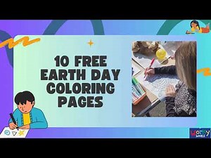 10 Free Earth Day Coloring Pages for Kids | Workybooks