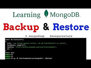MongoDB - How To Backup and Restore Databases [MongoDB# 6]