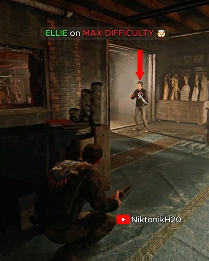 ELLIE on MAX DIFFICULTY 😱 The Last of Us 2 #tlou2