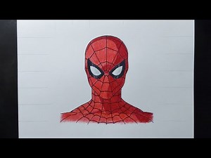 How to draw Spider Man step by step