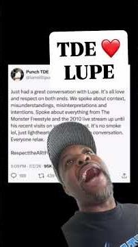 IT IS FINISHED! TDE AND LUPE HAVE RECTIFIED IT ALL! Whats ya thoughts?