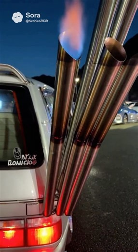 愛車のワゴンRに竹槍マフラーを装着してオフ会に突撃するで！#マフラー #ai #オフ会