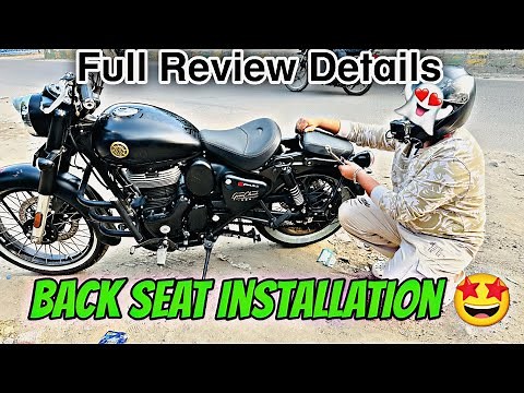 Royal Enfield Goan Classic 350 Installation Back Seat nd Full Review Pillion seat ￼