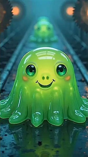 "Jelly Monster vs Saw Blades 🔪 | Extreme Slime Horror Short | Scary Creature Attack!"