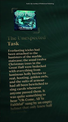 Christmas in Harry Potter and the Goblet of Fire audiobook #HarryPotter #GobletOfFire