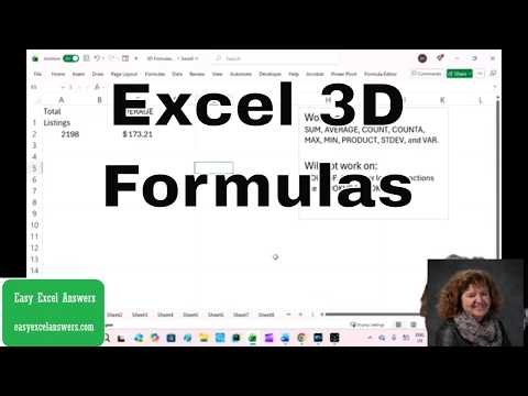 Mastering Excel 3D Formulas
