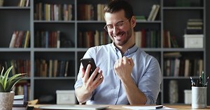 Amazed Happy Businessman Receiving Sms Message Stock Footage Video (100% Royalty-free) 1048491169 | Shutterstock