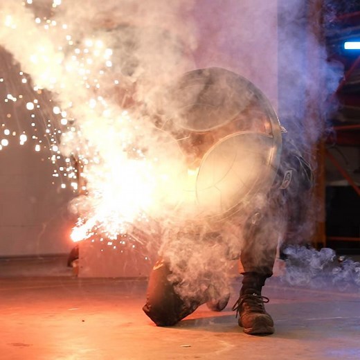 the Hacksmith | Our custom built TASKMASTER SHIELD gets put to the ultimate test in tomorrow's video!!! Another trip to the gun range because... why not!? | Instagram