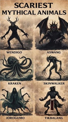 6 Scariest Mythical Creatures That Actually Exist in Legends 😱