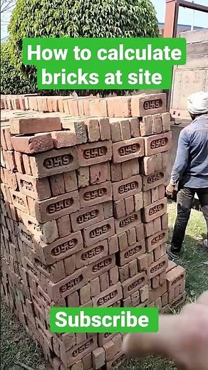 How to calculate bricks at site