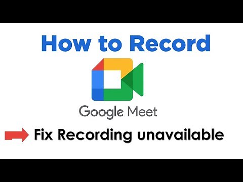 How to record Google meet | Recording unavailable google meet why (Fixed)