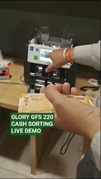 Glory GFS 220 Cash Sorting Machine Live Demo | High Speed Note Sorting