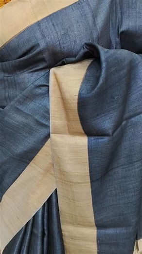 Meena's Aabha Creations on Instagram: "Premium quality tussar silk saree with contrast jari border and block printed blouse piece.Rs.7850. For enquiries plz whatsapp to 8138917583. . . . #aabhacreations #womensclothingstore #timelesselegance #aabhacreationssarees #sareelove"