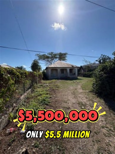 FOR SALE🔥 $5,500,000💰 Land🏡 SIZE: 13,750sqft📏 ADD: Race course, Clarendon 📍 ALL CONTACT LINKS ARE IN BIO ✅️RICARDO BANTON (LS: S-4888) ✅️WHATSAPP# 876-407-2897 ✅️EMAIL: bantonr47@gmail.com ✅️TEXT# 876-407-2897 ✅️CALL# 876-407-2897 #stann #affordable #houseforsale #buyorsell #fixerupper Allied Real Estate Company Ltd DL-0793 email:alliedrealestate@yahoo.com tel:(876)633-3035 (876)625-3836