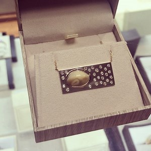 3 comments | This super unique and one of a kind custom made pendant is made of 14k yellow gold, Elk tooth and diamonds!  Call 770-709-6926 or come visit us at our Dallas and Acworth locations to talk about designing a custom piece for you or for someone special! www.collinsjewelers.com Follow us on Instagram @collins_jewelers | Collins Jewelers | Facebook