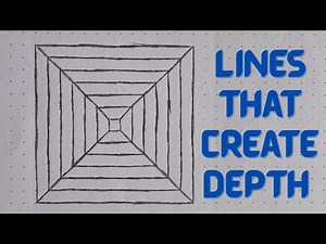 How to Draw Lines That Create Depth | Simple Geometric Illusion