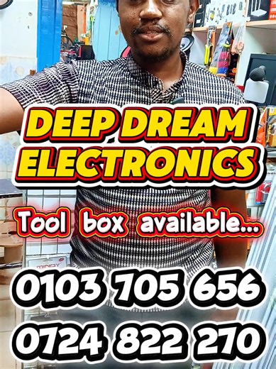 🔥 PROFESSIONAL TOOL BOX AVAILABLE NOW 🔥 At Deep Dream Electronics Thika Town, we don’t just sell products — we sell quality you can trust 🛠️ Strong, durable, and built for real work. Keep your tools safe, organized, and ready anytime. Perfect for fundis, mechanics, technicians & home use. For the best deals in town, visit Deep Dream Electronics Thika Town today. 📍 Thika Town 📲 DM us now or walk in and get yours Deep Dream Electronics Thika Town – Quality Products. Best Prices. Trusted Shop.