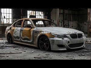 黒焦げの廃車が新車に蘇る。BMW M5 フルレストア