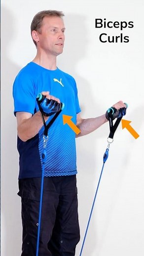 Top 5 Biceps Curls Variations | Resistance Bands Arm Exercises #fitnesstube