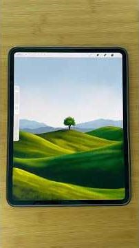 Procreate easy landscape #procreate