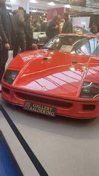 Ferrari F40 rare supercar Retromobile Paris France