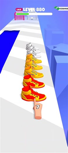 Sneaker Stack 3d Level 880 All Funny Games #shorts #games #ytshorts