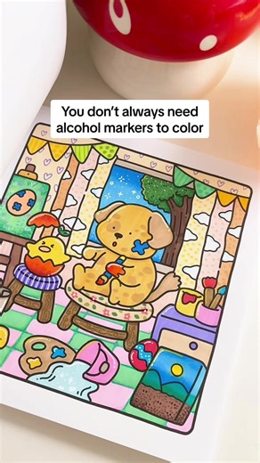 Exploring Water-Based Markers for Coloring Pages