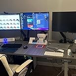 VIVO Electric 48 x 30 in Standing Desk, Memory Height Adjustment, 1B Series, Holds 220 lbs, One-Piece Reclaimed Wood Top, Black Frame, DESK-KIT-1B5P