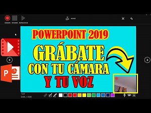 Create a video of your class with PowerPoint using 🎤 VOICE and 📹 CAMERA
