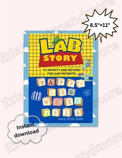 Lab Week 2026 Printable Poster, Lab Story Pdf - Etsy Australia