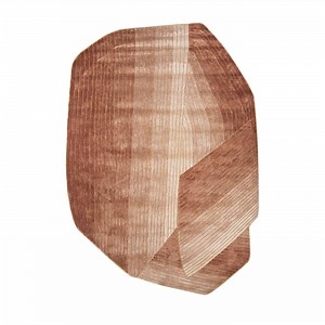 Hand Tufted Concoction Rug in Burnt Red and Apricot