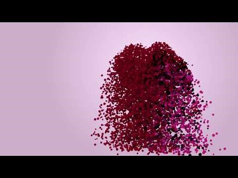 particles hearts - abstract valentine's day animation ( motion graphic , love )