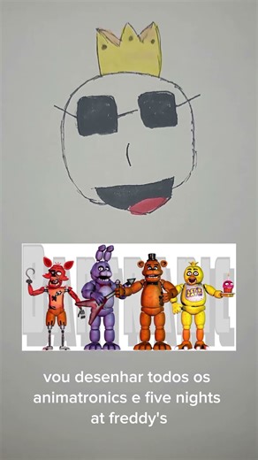 Desenhando todos os Animatron de fnaf 1. Parte 1 #desenhista #fivenightsatfreddys
