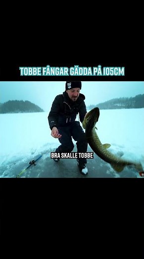 105 CM GÄDDA PÅ ISMETE! 🎣 #teamgalant