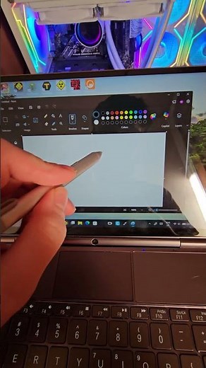Microsoft surface pen works with GPD win max 2 #gpdwinmax2